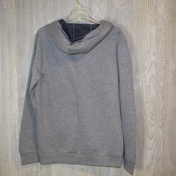 QUALIDYNE GREY Zip Up Sweatshirt Size M NWT - Picture 3 of 3